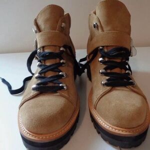 Marc Fisher LTD Indre Lace up Platform Combat Boot Street Wear Leather sz 8 1/2